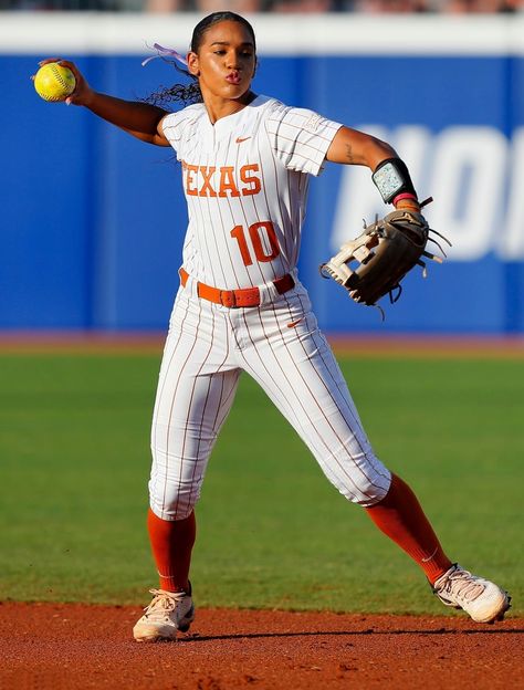 Mia Scott (Texas Longhorns) #ncaa #softball Texas Longhorns Softball, Texas Softball, Softball Photos, Softball Uniforms, 2024 Summer Olympics, Softball Pictures, Ncaa Softball, Summer Olympic Games, Baseball Theme