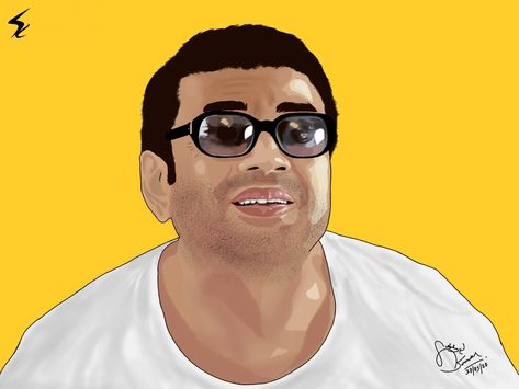 Bollywood Illustration, Babu Bhaiya, Movie Character Drawings, Gumball Image, Art Painting Portrait, Junaid Khan, Paresh Rawal, Food Graphics, Actors Illustration