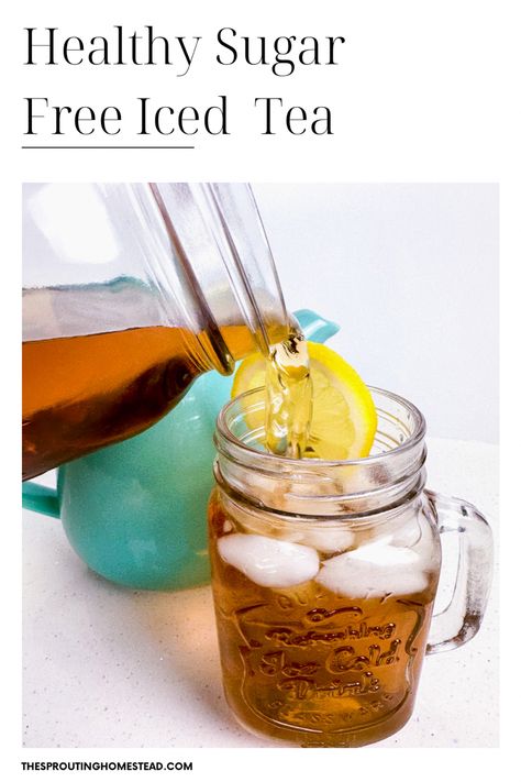 Iced Sweet Tea, Tea Uses, Healthy Iced Tea, Sweet Tea Recipe, Homemade Iced Tea, Sweet Tea Recipes, Iced Tea Recipe, Making Iced Tea, Healthy Honey