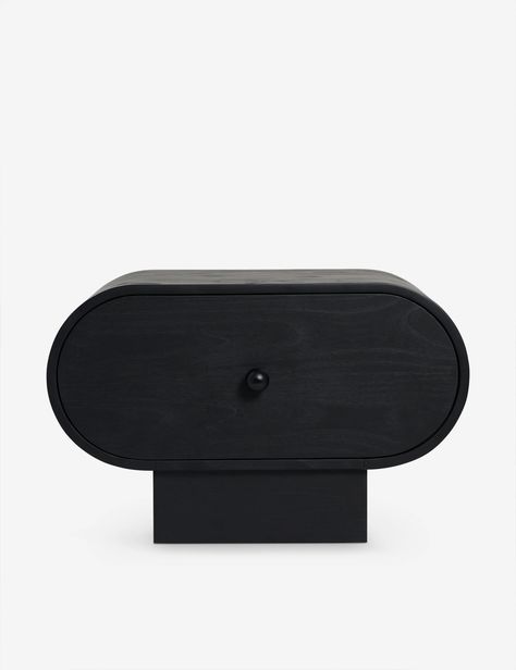 Laughlin Nightstand by Sarah Sherman Samuel Nightstand Design, Sarah Sherman, Sarah Sherman Samuel, Black Nightstand, Cordless Table Lamps, And So It Begins, Bright Living Room, Long Lumbar Pillow, Lulu And Georgia