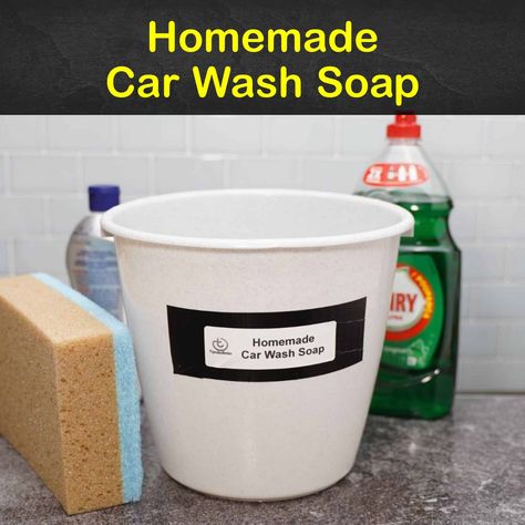 Homemade Car Wash Soap Recipes: 5 Tips for Washing Your Car Car Shampoo Diy, Wash Car, Washing Car At Home, Diy Carwash Soap, Homemade Car Wash Soap, Diy Car Wash Soap, Diy Car Soap Exterior, Wash Car At Home, Diy Car Wash