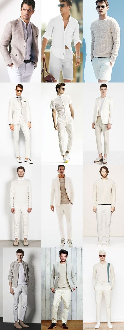 Men's All-White Outfit Inspiration All White Outfit Men Party, Mens All White Outfit, White Party Outfit Men, Men White Outfit, All White Outfit Men, All White Mens Outfit, White Outfit For Men, White Party Outfit, Party Outfit Men