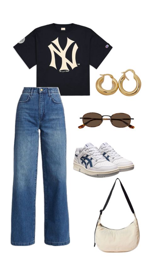 #outfit #fashion #outfitinspo #casualoutfit #schooloutfit #collegeoutfit #springoutfit Argentina Outfit Ideas, Argentina Soccer Game Outfit, Argentina Travel Outfit, Argentina Tshirt Outfit, Argentina Clothing, New York Outfits, Midsize Outfits, Gameday Outfit, Closet Fashion