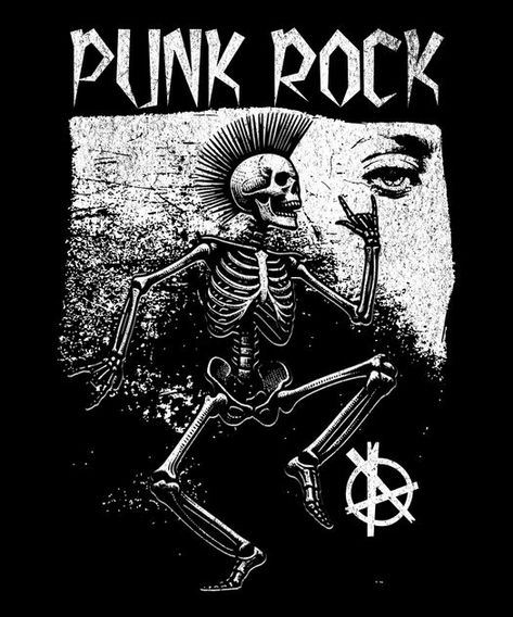 Skeleton punk T-Shirt Design Template Punk Shirt Design, Punk Artwork, Punk Graphic T-shirt For Streetwear, Punk Style T-shirt With Skull Print For Concerts, Punk Style Sublimation Print T-shirt For Streetwear, Punk T-shirt With Sublimation Print For Streetwear, Rock Tshirt, Punk Skull Print T-shirt For Streetwear, Punk Shirt