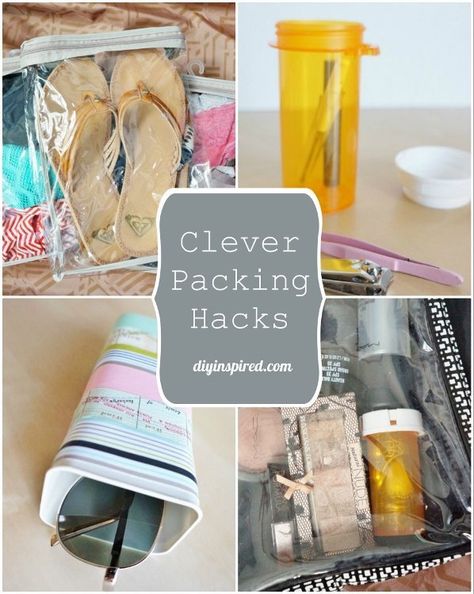 Clever and Thrifty Suitcase Packing Hacks DIY Inspired Suitcase Packing Hacks, Suitcase Packing Tips, Packing Hacks, Suitcase Packing, Vacation Packing, Packing List For Travel, Packing Tips For Travel, Hacks Diy, Packing Tips For Vacation