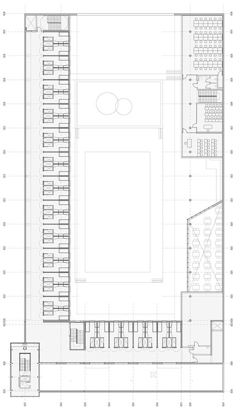 Mas d'Enric Penitentiary by AiB and Estudi PSP Arquitectura Parti Diagram, Tarragona Spain, Stone Buildings, Rpg Ideas, Building Plan, Rooftops, Floor Plan Design, Design Studio, Floor Plans