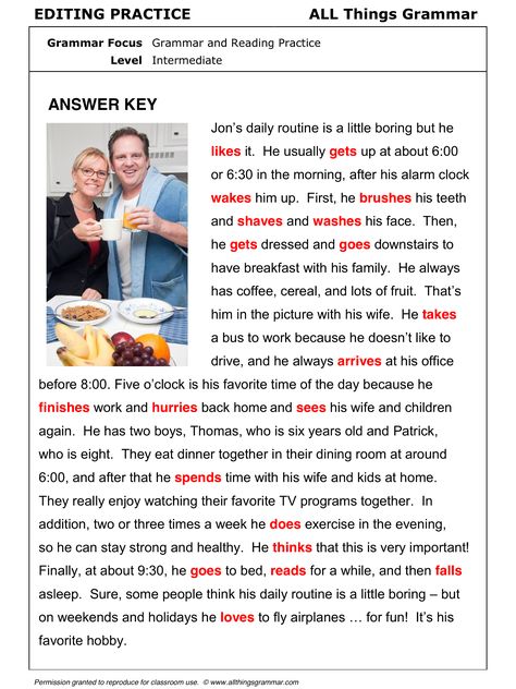 English Grammar Add '-s' or '-es' or '-ies' Present Simple (Third Person Singular Endings) http://www.allthingsgrammar.com/add--s-or--es-or-ies.html Third Person Singular Worksheets, English Grammar Exercises, English Stories For Kids, Simple Present, Teaching English Grammar, English Language Learning Grammar, Learning English For Kids, Learn English Grammar, Interesting English Words