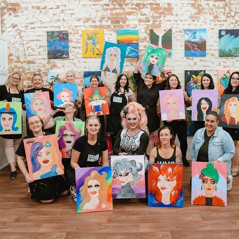 Paint And Sip Party, Sip N Paint, Nostalgic Art, Paint And Sip, Hen Do, Host A Party, Art Class, Art Classes, Hen