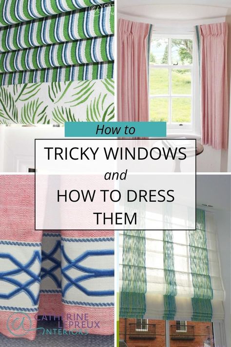 In Scotland, we're frequently tasked with designing curtains and blinds for corner windows. These awkward shaped windows are commonplace around here, and standard curtains and blinds generally don't match their shape. We're excited to share some inspiration for bespoke curtains and blinds for corner windows. Head to our blog for additional curtain and blind ideas and solutions specially designed for uniquely shaped windows, such as corner windows Curtain And Blind Ideas, L Shaped Curtains, Ideas For Curtains, Entryway Interior, Corner Window Curtains, Corner Window Treatments, Blind Ideas, Round Windows, Windows Curtains