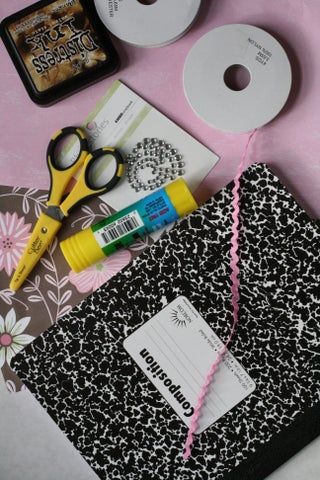 How To Decorate A Journal, How To Decorate A Composition Notebook, Decorate Journal Cover, Decorate A Journal, Decorated Composition Books, Composition Notebook With Stickers, Junk Journal Composition Book, Journals Made From Composition Books, Composition Journal