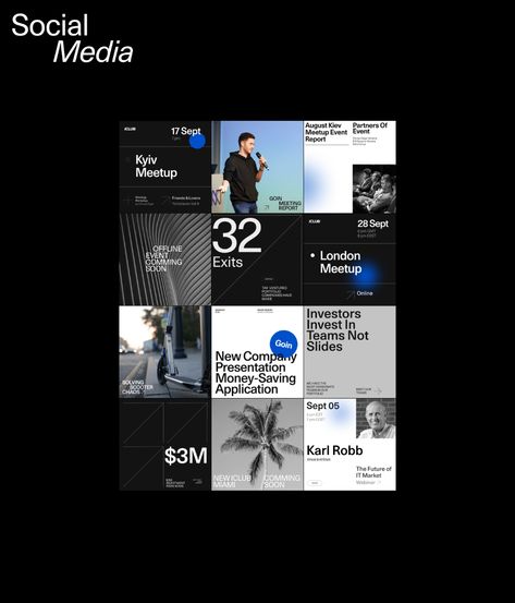 Dark Social Media Design, Design Agency Social Media Post, Instagram Profile Design, Minimalist Ads, Modern Social Media Design, Insta Branding, Social Media Design Template, Insta Design, Agency Social Media