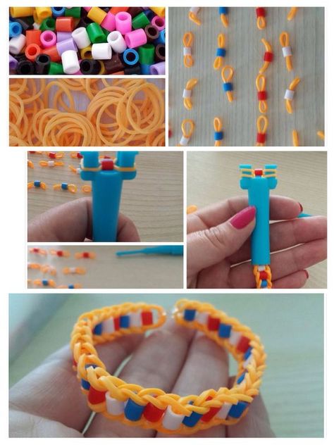 Loom Band Animals Tutorial, Easy Loom Band Ideas, Loom Band Animals, Loom Bands Designs, Crazy Loom, Loom Bands Tutorial, Loom Band Patterns, Bracelets Rainbow, Rainbow Loom Bracelets Easy