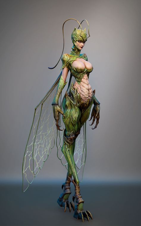 Insects Aesthetic, Insect Woman, Insect Queen, Insect Girl, Woman Body Sketch, Alien Monster, Creature 3d, Halloween Costumes For Work, Female Monster