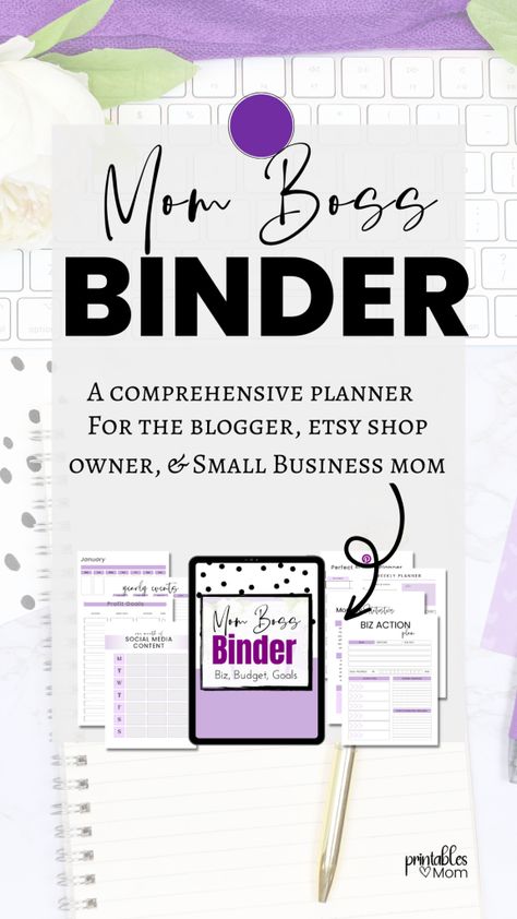 #Business_Binder_Ideas #Work_Binder_Organization #Mom_Binder #Pinterest_Planner Work Binder Organization, Mom Binder, Planner For Business, Busy Mom Planner, Pinterest Planner, Business Binders, Business Budget, Vision Board Planner, Budget Goals