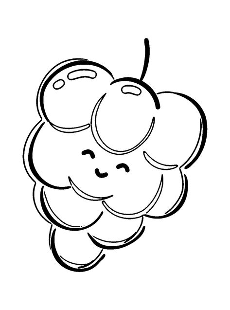 Grapes - Lol Coloring Pages Lol Coloring Pages, Lol Coloring, Cartoon Coloring, Cartoon Coloring Pages, To Color, Grapes, Coloring Pages, How Are You Feeling, Color