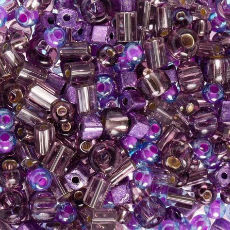 John Bead Czech Glass Seed Beads Mix, 23g | Michaels Wild Grapes, Flower Headband Diy, Headband Diy, Craft Beads, Glass Craft, Waist Beads, Beads Online, Glass Seed Beads, Beading Tutorials