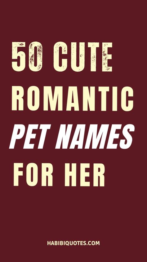 Nicknames for girlfriend are cute ways to make your woman feel special by call her sweet names. If you are looking for a huge list of the best pet names for girlfriend, here are 50 cute romantic pet names for her. So when it comes to finding the best names to call your girlfriend with meaning these beautiful and charming nick names for her is all you need to spice up the moment. Nicknames for him or her Sweet Pet Names For Girlfriend, Cute Name For Girlfriend, Nickname With Meaning, Pet Names For Girlfriend Relationships, Funny Pet Names For Boyfriend, Cute Nicknames For Girlfriend List, Romantic Names For Girlfriend, Sweet Nicknames For Girlfriend, Nick Names For Girlfriend