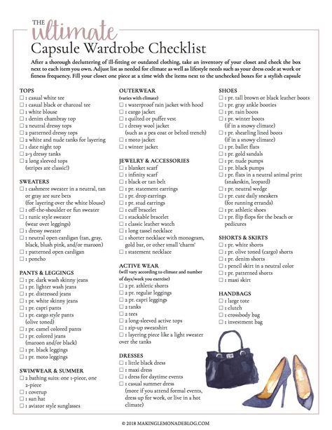 This free printable ultimate capsule wardrobe checklist is exactly what I need to put together a classic and stylish closet full of clothing I love to wear! Minimalistic Lifestyle, Wardrobe Checklist, Ultimate Capsule Wardrobe, Capsule Wardrobe Checklist, Minimalist Closet, Capsule Closet, Capsule Wardrobe Essentials, Capsule Wardrobe Outfits, Fashion Capsule Wardrobe