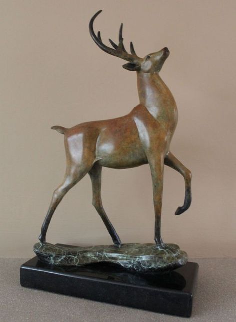 Stag Statue, Indoor Sculpture, Deer Sculpture, Anatomy Bones, Deer Statues, Stag Deer, Animal Drawing, Sculptures For Sale, Interior Display