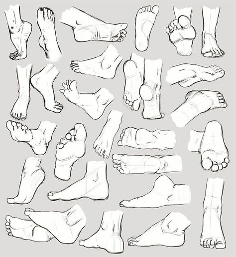 Feet Study Drawing Reference, Sketches Anatomy, Anatomy Studies, Feet Drawing, Drawing Legs, Practice Drawing, Anatomy Tutorial, Human Anatomy Drawing, Hand Drawing Reference