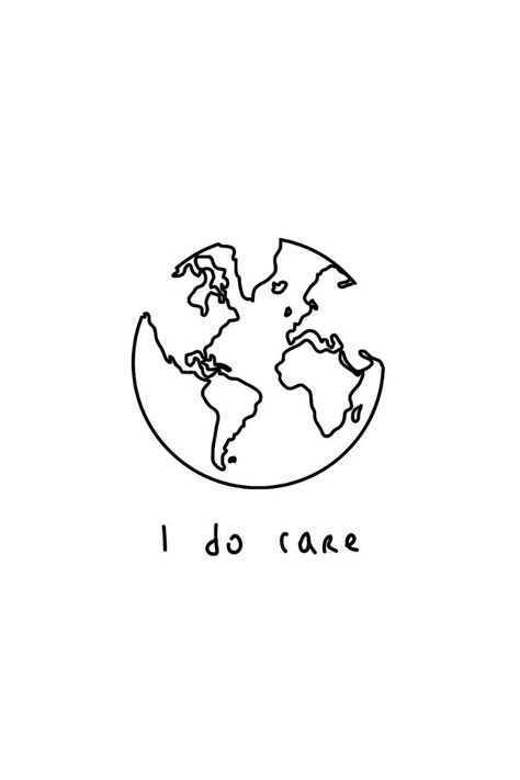 I do Care - World | One Line Illustration | Minimalist Graphic Design in Mihoki's RedBubble shop: Minimalist T-Shirt, Stickers, Home Decoration and much more. Spread Good vibes and show that you care for a better #world! #minimalism #care #changes #betterworld #inspiring #quotes #Environment #Planet #world Quotes Environment, One Line Illustration, Minimalist Bullet Journal, Minimalist Living Tips, Save Planet Earth, World Illustration, Quote Graphic, Minimalist Graphic Design, Save Our Earth