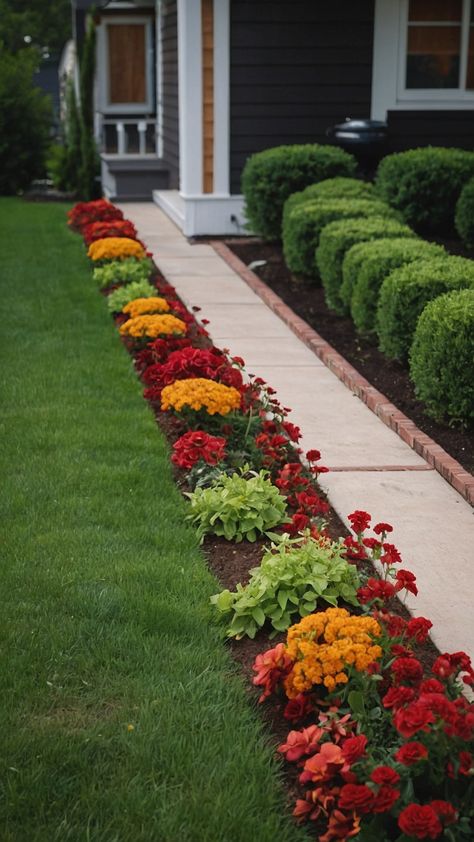 Transform your home's curb appeal with stunning flower beds in front of the house Discover raised bed ideas that require low maintenance and allow you to showcase beautiful blooms year-round Our DIY guide explores easy perennial options that thrive in full sun perfect for creating a rustic look Plus we delve into how to incorporate decorative stones and white rocks to enhance your flower beds and complement your landscape Dive into our blog post for inspiration on designing y Front Yard Flower Garden, Raised Bed Ideas, Year Round Flowers, Easy Perennials, White Rocks, Decorative Stones, Flower Bed Ideas, Front Lawn, Magical Garden