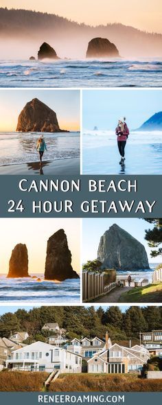 Take an incredible 2 Canon Beach Oregon, Oregon Winter, Canon Beach, Lanai Island, Haystack Rock, Oregon Photography, Oregon Road Trip, Cannon Beach Oregon, Sunrise And Sunset