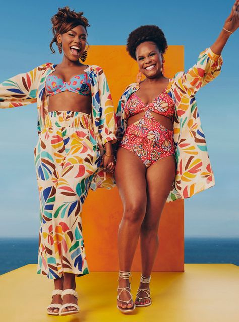 Target’s New Tabitha Brown Collection Is In Stores Now https://trib.al/JGI4vME Vegan Meat Alternatives, Talita Von Furstenberg, Colorful Bathing Suit, Tabitha Brown, Vegan Meat, Cali Style, Why Her, Meat Alternatives, Food Options