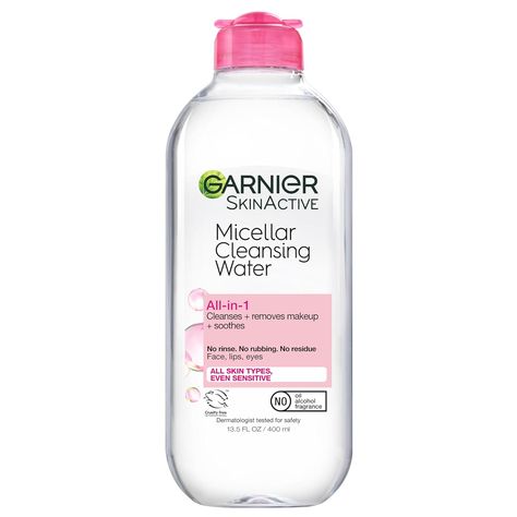 ALL-IN-1 Cleanser To hydrate and Rrefresh skin: This all-in-1 micellar cleansing water is a facial cleanser and makeup remover that is gentle on skin. This micellar water for all skin types gently cleanses, removes makeup, dirt and oils from skin. Garnier Micellar Water, Garnier Micellar Cleansing Water, Garnier Skinactive, Best Makeup Remover, Garnier Micellar, Garnier Skin Active, Micellar Cleansing Water, Cleansing Water, Water Cleanse