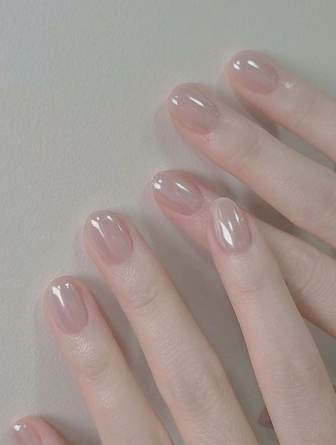 Pale Skin Manicure, Hello Nails, Simple Gel Nails, Minimal Nails, Blush Nails, Pretty Gel Nails, Cute Gel Nails, Soft Nails, Nail Tattoo