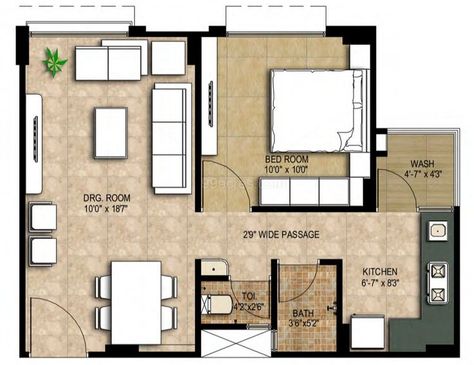 650 sq ft floor plans - Google Search 650 Sq Ft House Plans, House Plans 2 Bedroom, Guest Beds, Los Angeles Apartments, House Design Trends, Affordable House Plans, Compact House, House Plans 3 Bedroom, Apartment Floor Plan