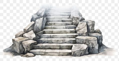 Stepping Stones Drawing, Staircase Sketch, Steps Architecture, Heaven Stairs, Staircase Tattoo, Stairs Illustration, Stairs Drawing, Architecture Staircase, Stairs Stone