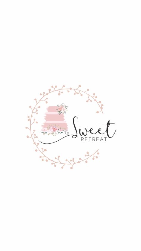 Logo Sweet Cake, Bakery Logo Design Ideas Branding, Logo For Sweets, Cake Bakery Logo Design, Logo Bakery Cake, Sweet Treats Logo, Logo Design Cake, Sweets Logo, Logo Dessert