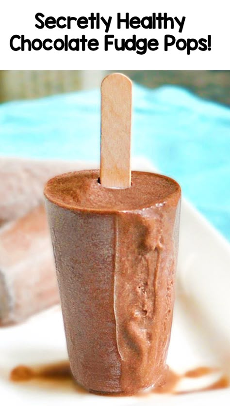 Fudge Popsicle Recipe, Fudgesicle Recipe, Fudge Popsicles, Healthy Chocolate Fudge, Ella Vegan, David Bromstad, Healthy Popsicle Recipes, Chocolate Popsicles, Fudge Pops