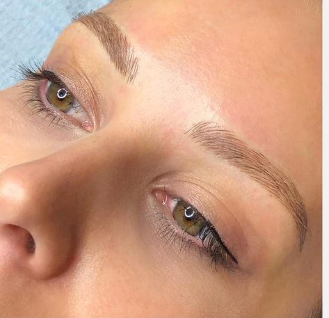 Blonde Brow Tint, Eyebrows On Blondes, Blonde Microblading Eyebrows, Natural Microblading Eyebrows, Blonde Microblading, Eyebrows Illustration, Microblading Studio, Brow Microblading, Light Brown Eyebrows