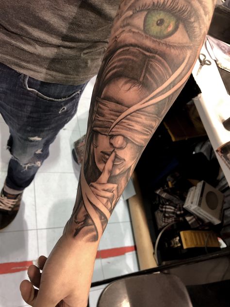 God Of Justice Tattoo, Justice Is Blind Tattoo, Justice Tattoo Men, Lady Justice Tattoo Men, Justice Is Blind, Blinds, Tattoos, Quick Saves