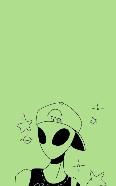 Green Alien Wallpaper, Green Alien Aesthetic, Aliens Aesthetic, Homescreen Wallpaper Aesthetic, Aesthetic Hello Kitty, Alien Stuff, Alien Aesthetic, Aesthetic Galaxy, Wallpaper Homescreen