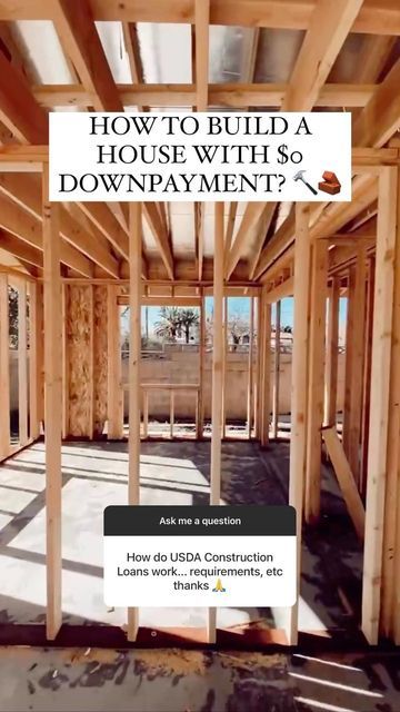 Usda Loan Requirements, Construction Loan Tips, Buying Land To Build A House, Building A House On A Budget, Building A House Cost, Construction Gear, Reclaimed Building Materials, Usda Loan, Farm Plans