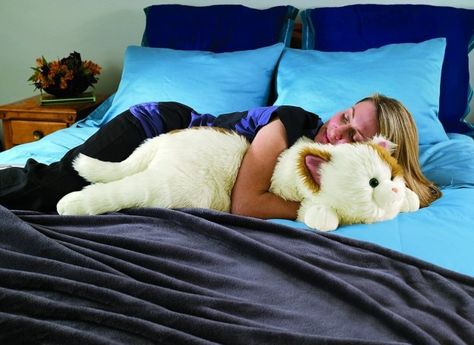 A giant body pillow for those times when you actually want to cuddle. | 23 Products Everyone Who Hates Everyone Needs To Own Cat Body Pillow, Cuddle Pillow, Cat Hug, Cat Body, Cat Cuddle, Cat Pillow, Human Art, Body Pillow, Crazy Cat Lady