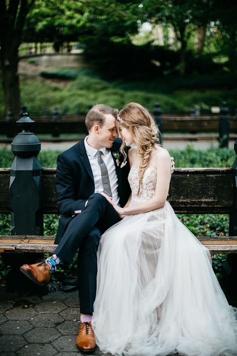 Central Park Weddings, Wedding Bridesmaids Dresses Blue, Nyc Elopement, Beautiful Wedding Gowns, Elopement Dress, Wedding Photography Tips, Park Wedding, Ideal Wedding, Park Weddings