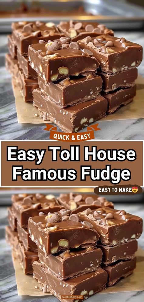 You can't beat the original. Satisfy your chocolate craving with some Toll House Famous Fudge. Toll House Famous Fudge Recipe, Toll House Fudge Recipe, Toll House Famous Fudge, Christmas Sweets Easy, Famous Fudge, Butterscotch Fudge, Best Fudge Recipe, Chocolate Walnut Fudge, Fudge Dessert