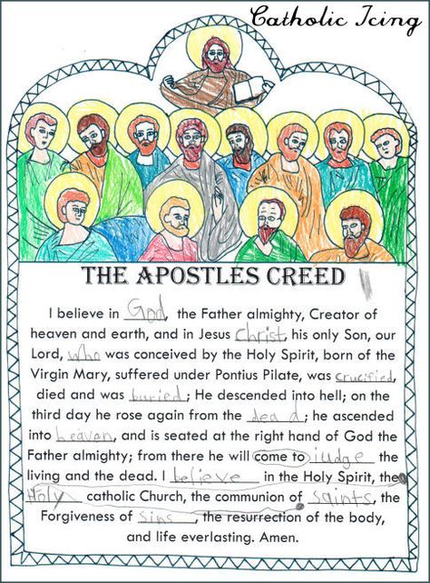 Printable Catholic Prayers for Kids: Posters and Copywork from CatholicIcing Catholic Prayers For Kids, Basic Prayers, Prayers For Kids, Apostle's Creed, Ccd Activities, Catholic Classroom, Catholic Icing, Religion Activities, Kids Faith