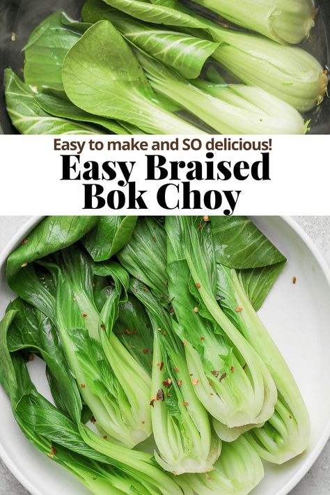 Boy Choy, Choy Recipes, Braised Leeks, Wooden Skillet, Low Carb Soups, Bean Dishes, Whole30 Dinners, Food Side Dishes, Better Eating