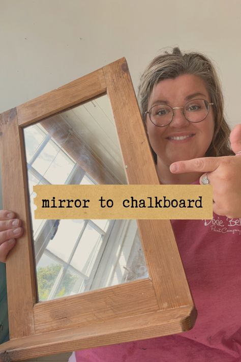 Watch this super quick and easy way to make your own DIY chalkboard from an old mirror using Dixie Belle Chalk Mineral Paint Old Mirrors Repurposed, Spray Paint Mirror, Old Mirrors, Old Mirror, Diy Chalkboard, Mirror Painting, Chalkboard Paint, Charity Shop, Oval Mirror