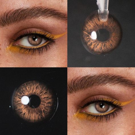 ‎ Hazel Lens, Hazel Eye Contacts, Pure Hazel Contacts, Light Brown Eye Color, Contact Lenses Color, Contact Lenses Tips, Cool Contacts, Light Brown Eyes, Hazel Contacts