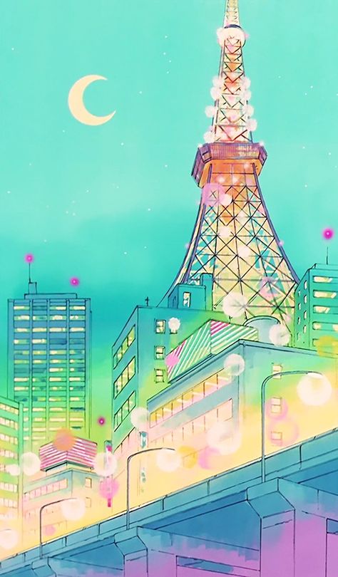 Sailor Moon Background, Personajes Studio Ghibli, Arte Sailor Moon, Minako Aino, Sailor Moon Aesthetic, Sailor Neptune, Sailor Moon Wallpaper, Sailor Uranus, Tokyo Tower