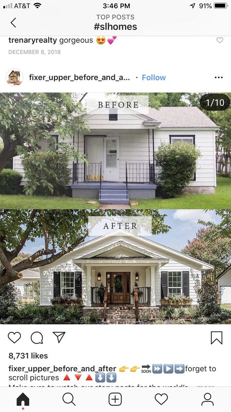 Black Shutters, House Makeovers, House Flip, Home Exterior Makeover, Exterior Renovation, Casas Coloniales, Shutters Exterior, Exterior Makeover, Farmhouse Front