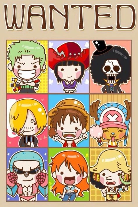 Chibi One Piece, Sanji Chopper, Brook One Piece, Luffy Zoro Nami, Nami Usopp, One Piece Birthdays, Straw Hat Crew, Whimsical Art Journal, One Piece Photos