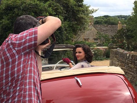 Emer Kenny on Twitter: "My character Bunty Windermere makes her first appearance in @BBCOne's 'Father Brown' today at 1.20pm. She drives Jags & solves crimes. 👍🏼 https://t.co/jqTEbBhUs2" Emer Kenny, Father Brown, My Character, Village Life, Stylish Outfits, On Twitter, Twitter