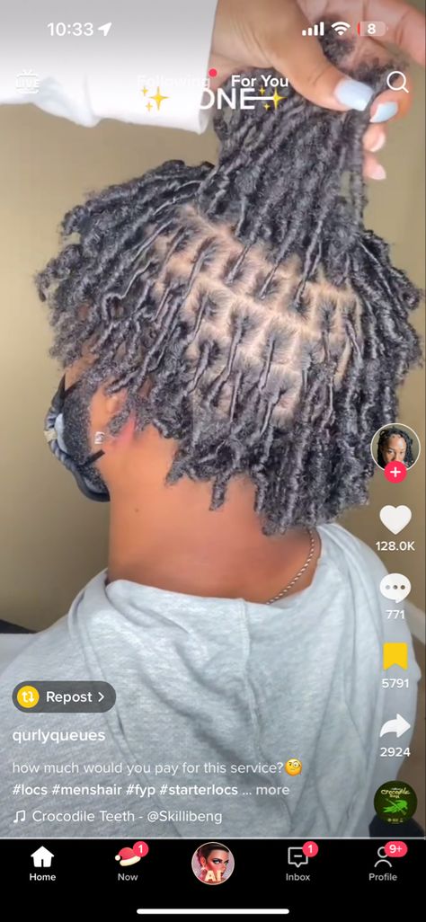 Men Starter Locs, Starter Dreads For Men, Starter Locs Men, Fire Hairstyles, Locs Men, Bald Haircut, Black Hair Inspiration, Mens Dreads, Dread Styles